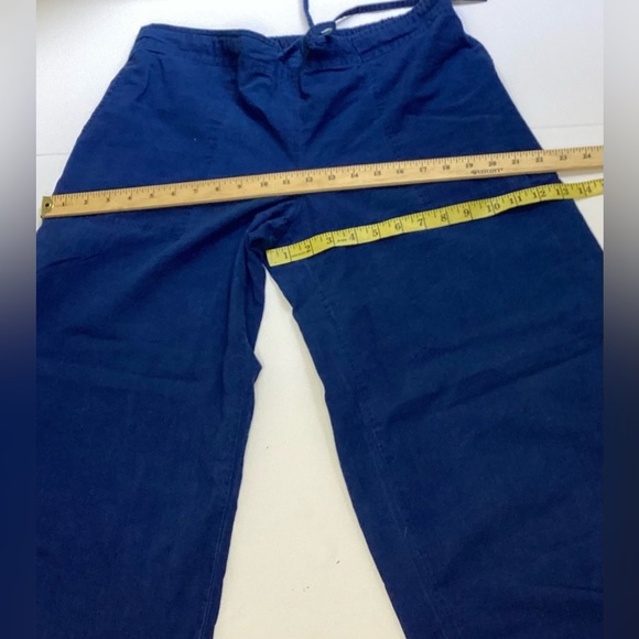 Maiwa indigo summer weight cotton drawstring pants lg. - Picture 7 of 15
